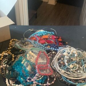 PM #D Vintage to now necklace lot.